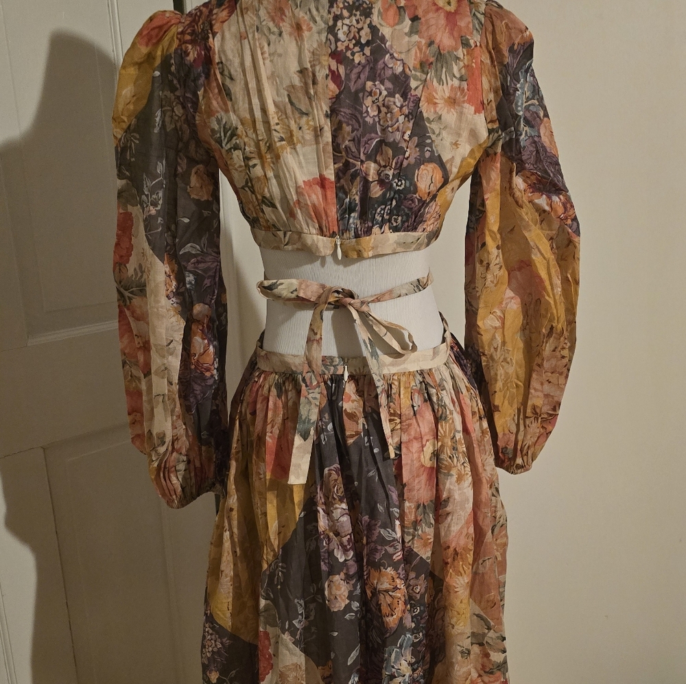 Zimmermann Patti Floral Patchwork Maxi Dress Size 1, Small – New Without Tags - Picture 4 of 5